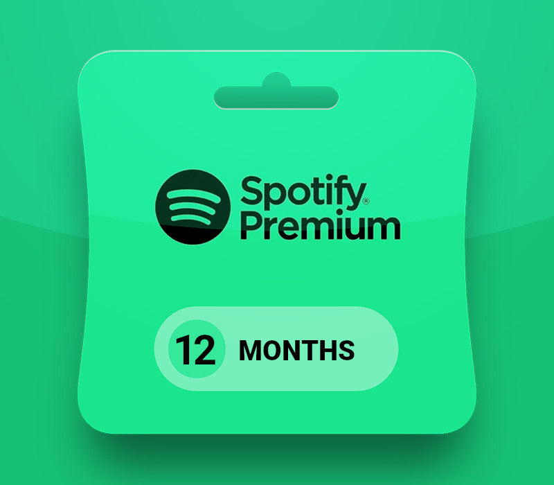 Spotify Premium 12-month Subscription Card
