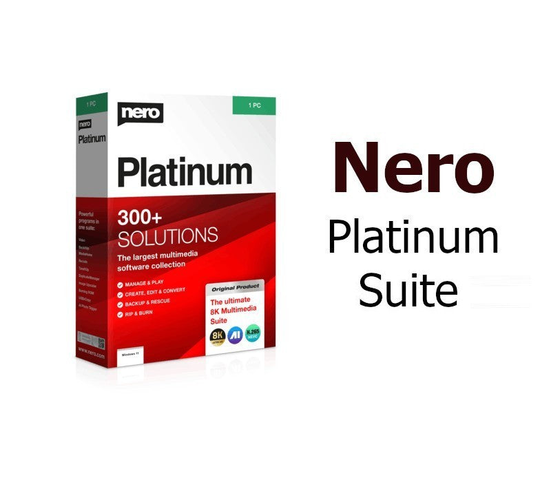 Nero Platinum Suite CD Key (1 Year / 1 PC)