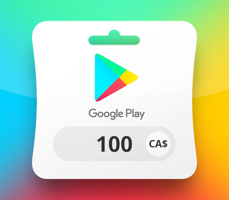 Google Play CAD 100 Gift Card CA