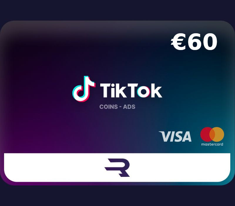 Rewarble TikTok EUR 60 Gift Card