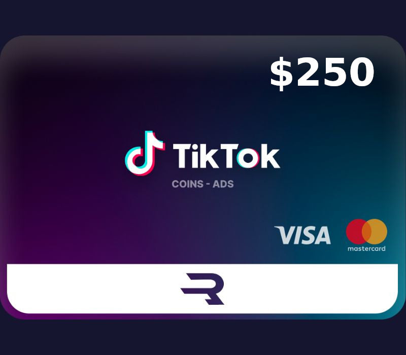 Rewarble TikTok USD 250 Gift Card