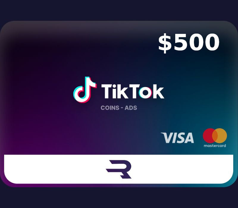 Rewarble TikTok USD 500 Gift Card