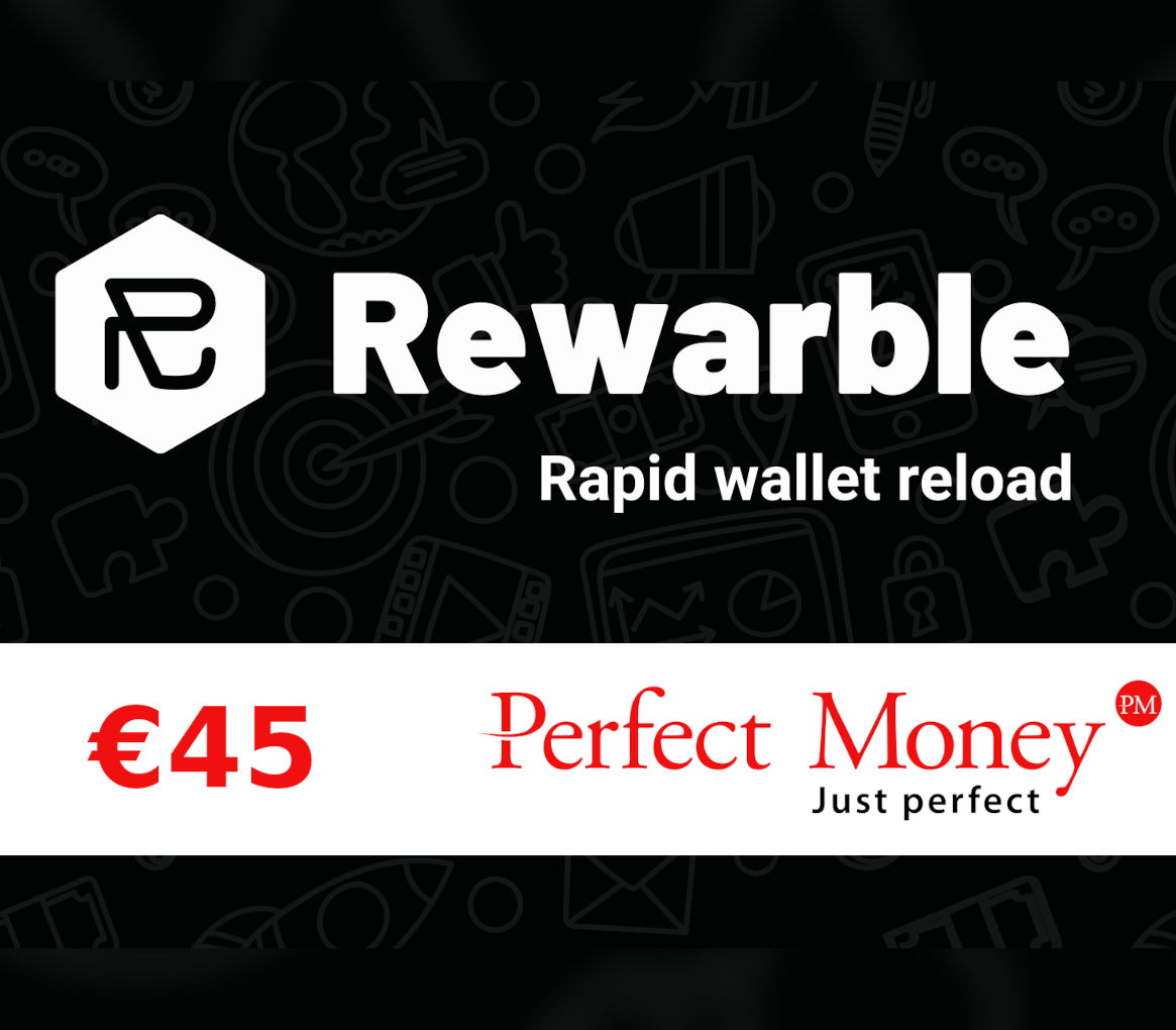 Rewarble Perfect Money EUR 45 Gift Card
