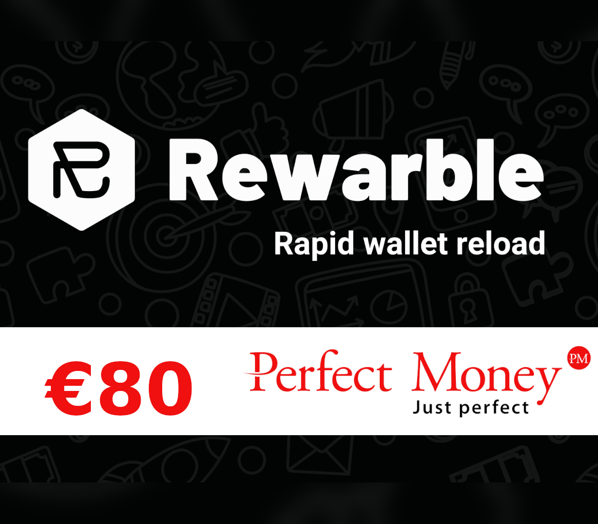 Rewarble Perfect Money EUR 80 Gift Card