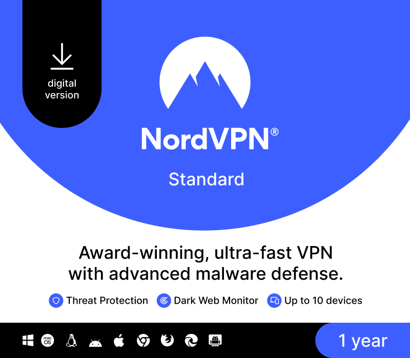 NordVPN Standard US Key (1 Year / 10 Devices)