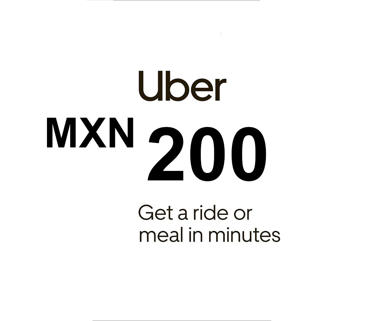 Uber MXN 200 Voucher MX