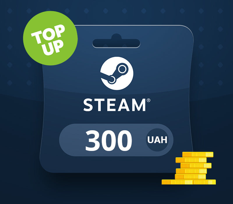 Steam UAH 300 Top Up UA