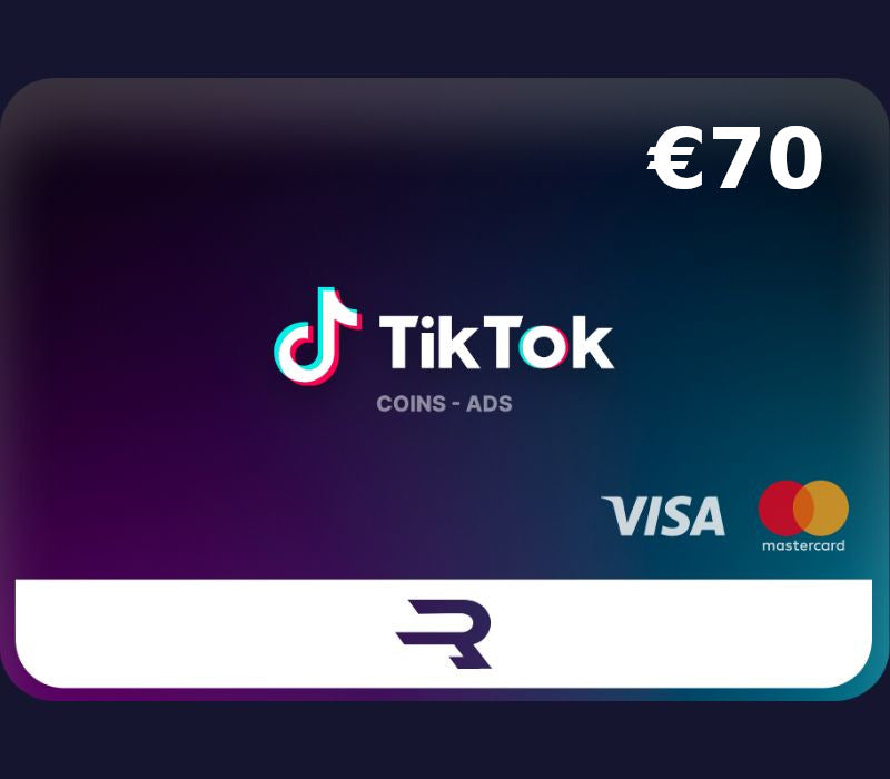 Rewarble TikTok EUR 70 Gift Card