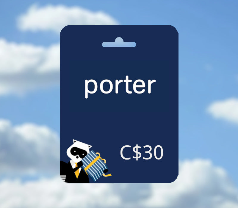 Porter Airlines CAD 30 Gift Card CA
