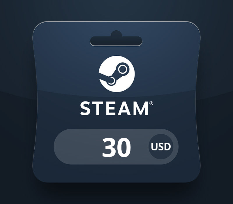 Steam Wallet USD 30 Gift Card