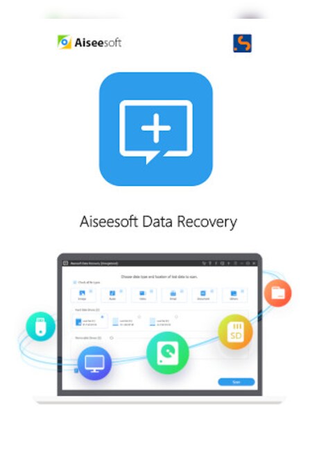 Aiseesoft Data Recovery (3 PC, Lifetime) - Aiseesoft Key - GLOBAL