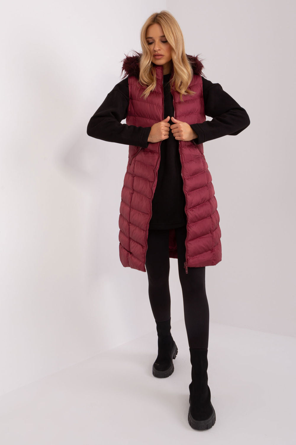Gilet femme Rue Paris — rouge