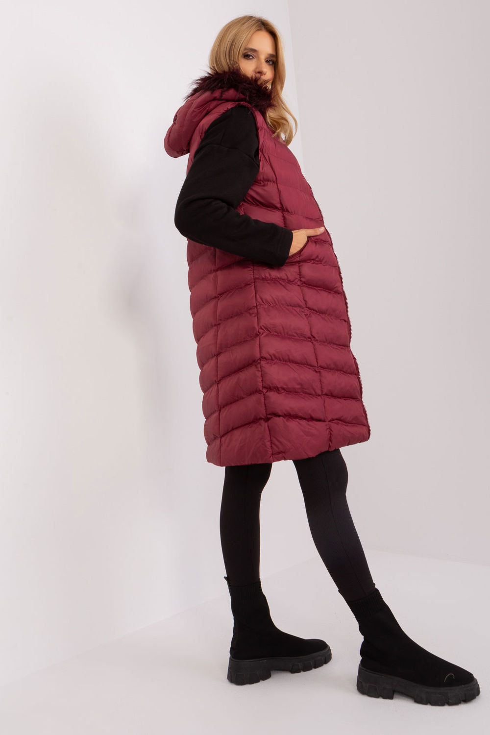 Gilet femme Rue Paris — rouge