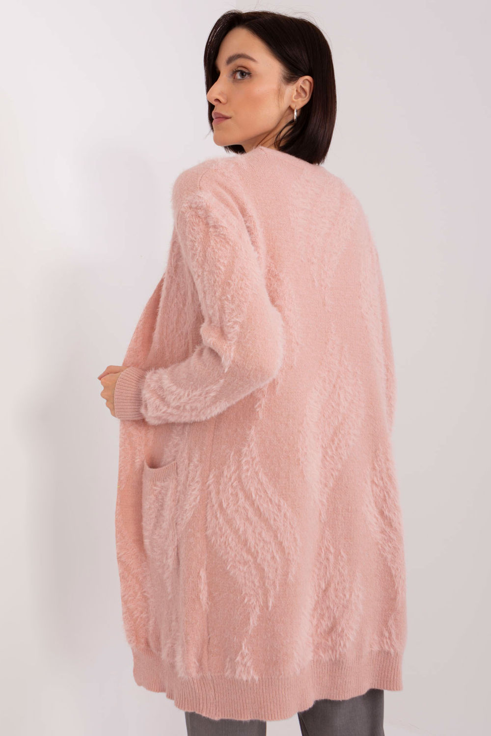 Cardigan femme AT — rosé