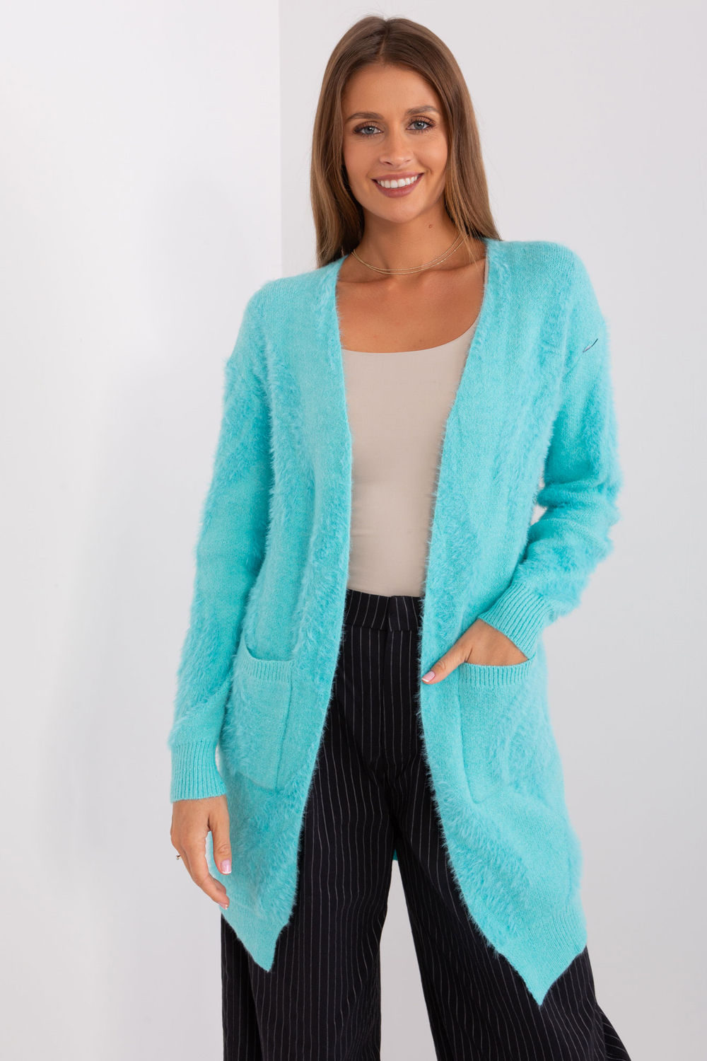 Cardigan femme AT — vert