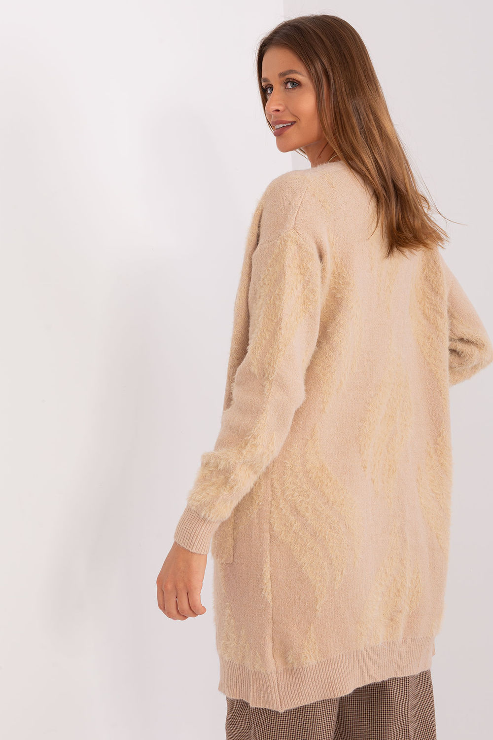 Cardigan femme AT — beige
