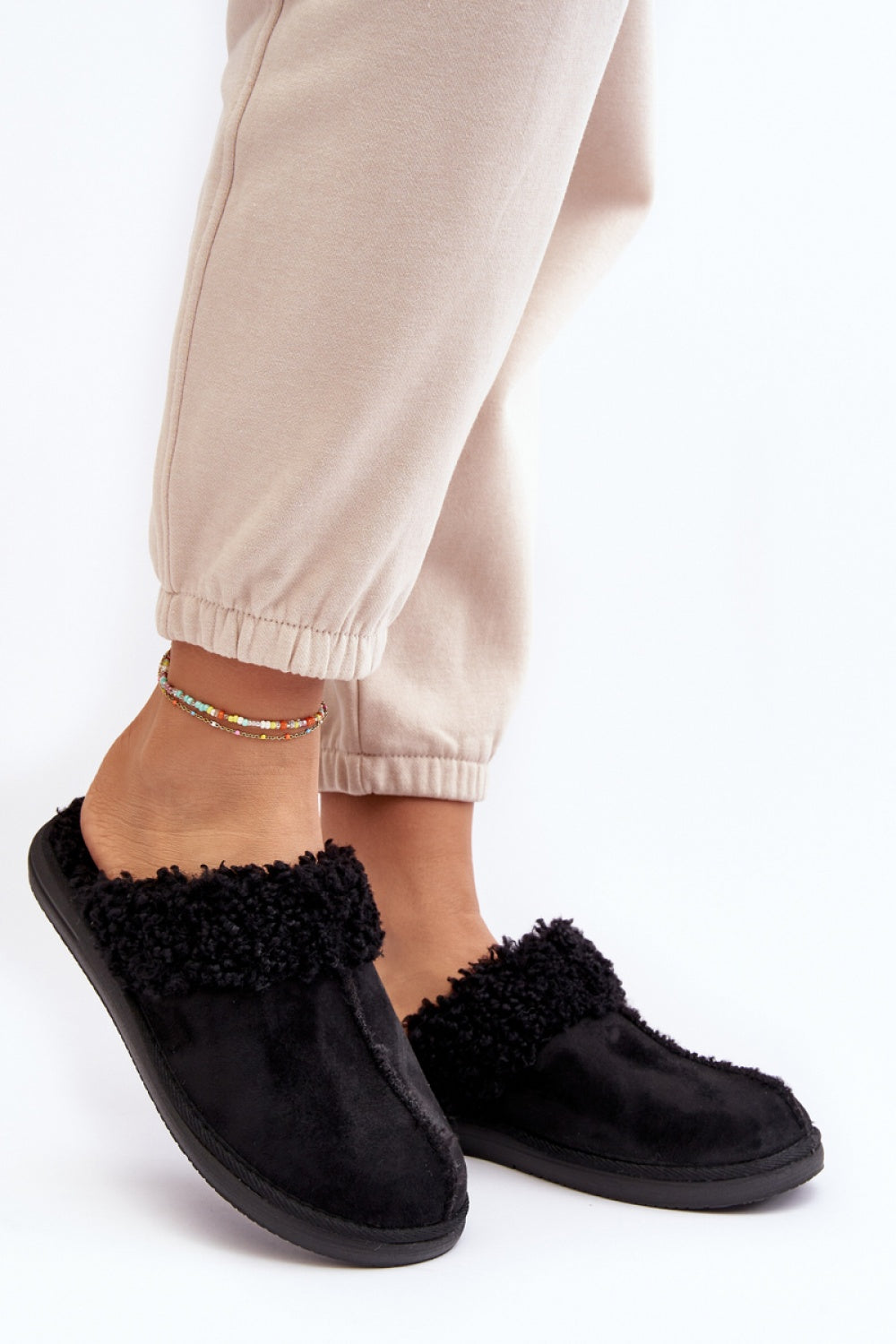 Pantalon femme Step in style Pantoufles Pantoufles — noir