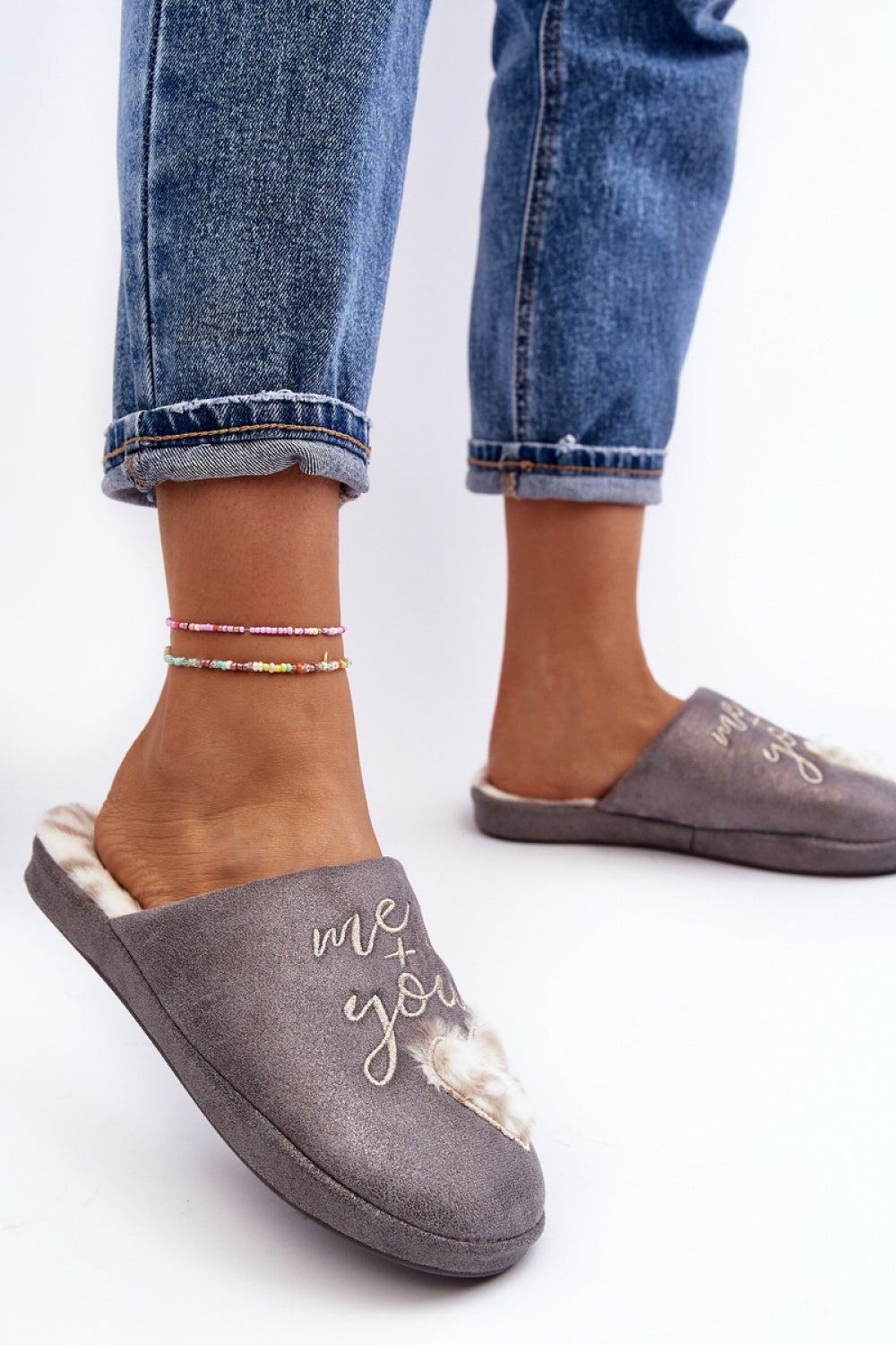 Pantalon femme Step in style Pantoufles Pantoufles — gris