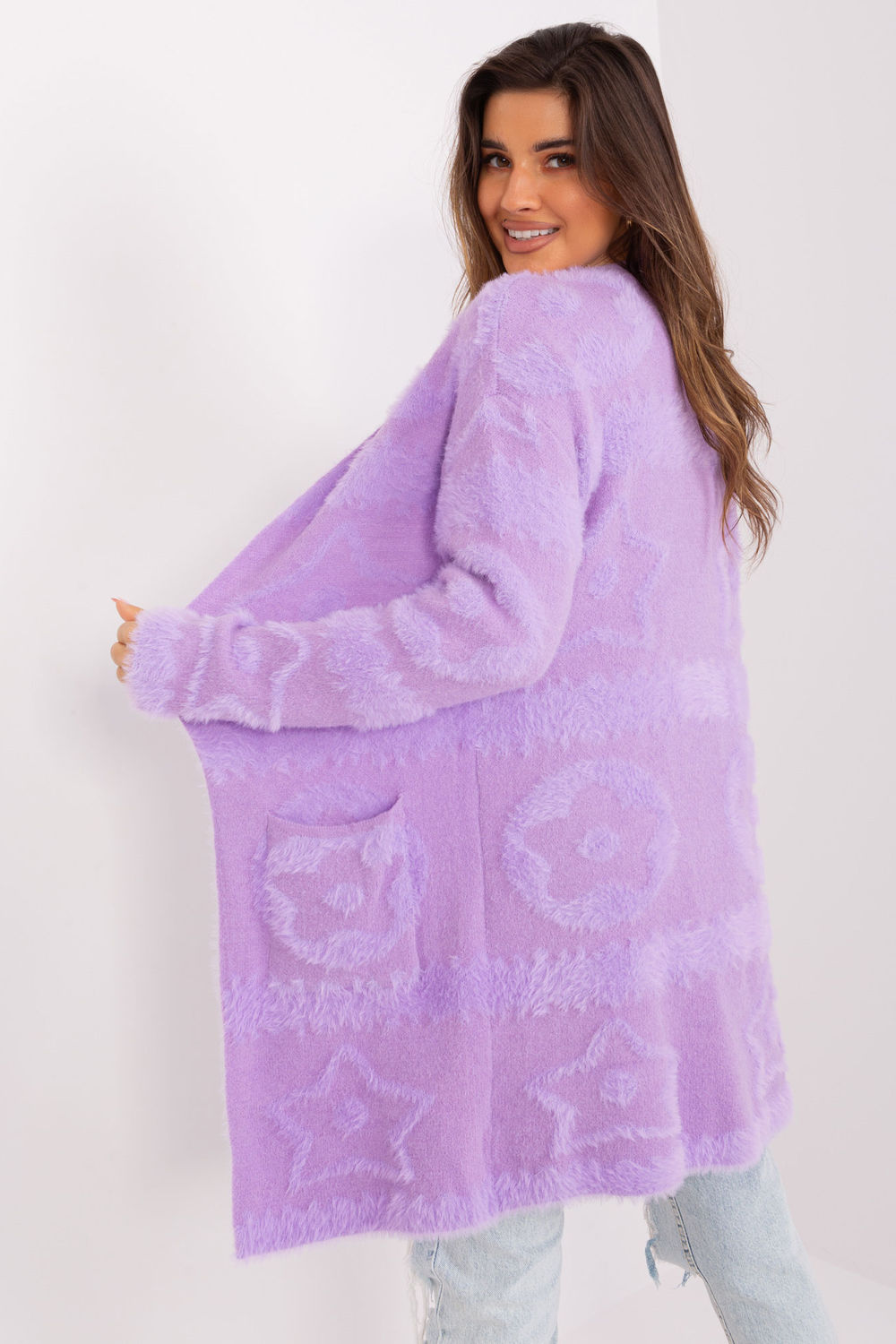 Cardigan femme AT — violet