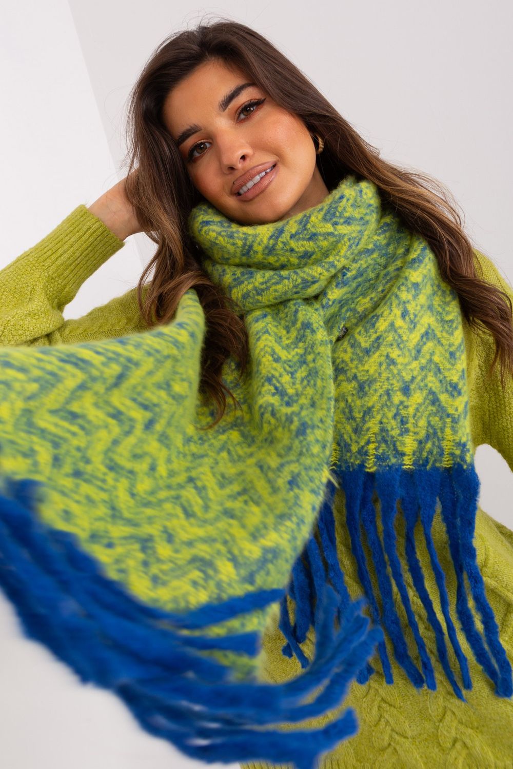 Châle femme AT — bleu