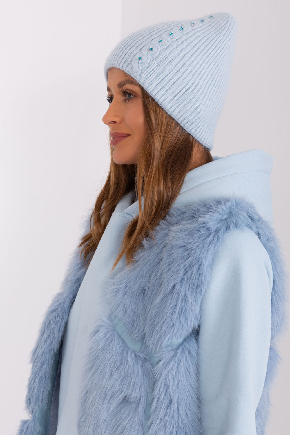 Bonnet femme AT — bleu