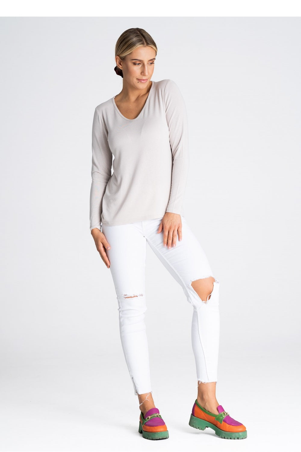 Blouse femme Figl Chemisier Chemisier — beige