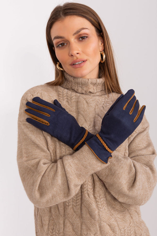 Gants femme AT — bleu marine