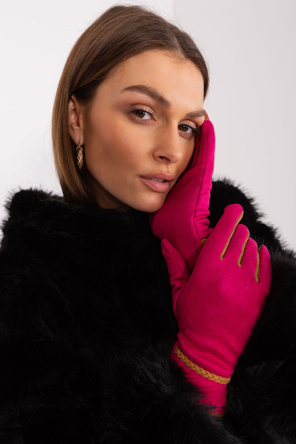 Gants femme AT — rosé