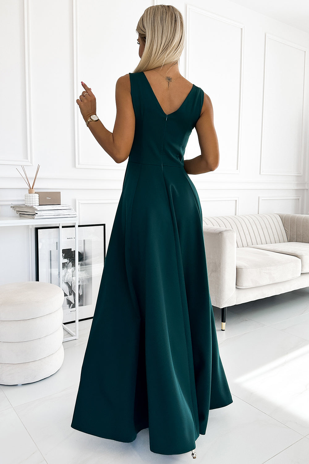 Robe femme Numoco Longue Longue — vert