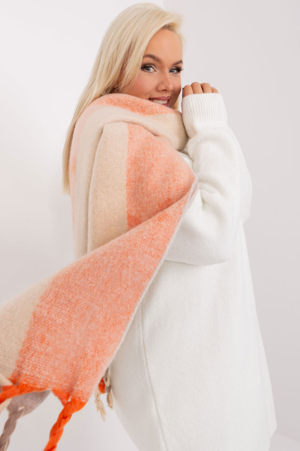 Châle femme AT — gris
