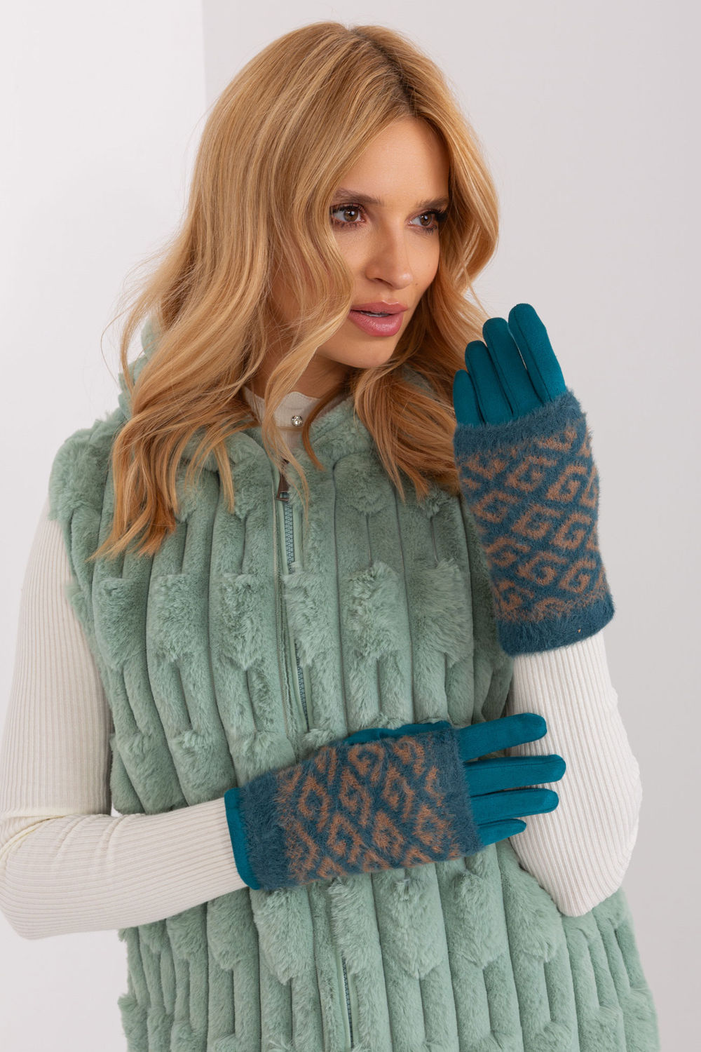 Gants femme AT — bleu