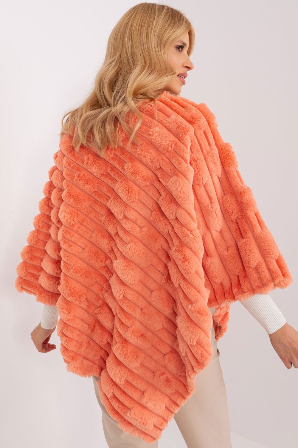 Poncho femme AT — orange