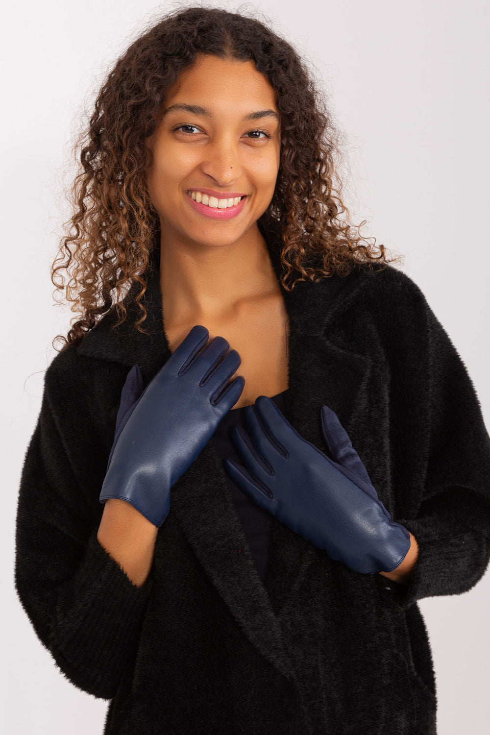 Gants femme AT — bleu marine