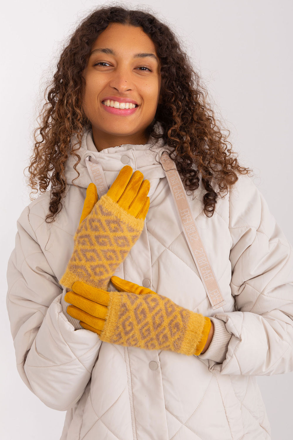 Gants femme AT — jaune