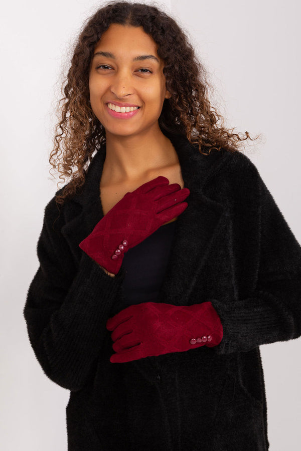 Gants femme AT — rouge