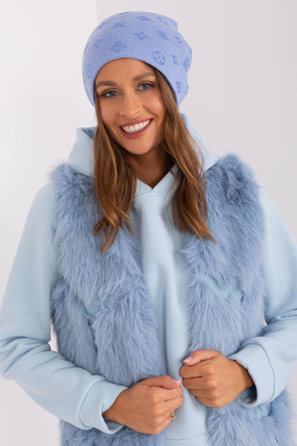 Bonnet femme AT — bleu