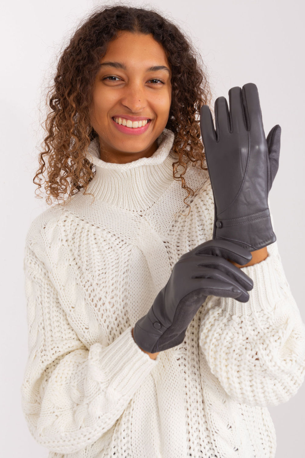 Gants femme AT — gris