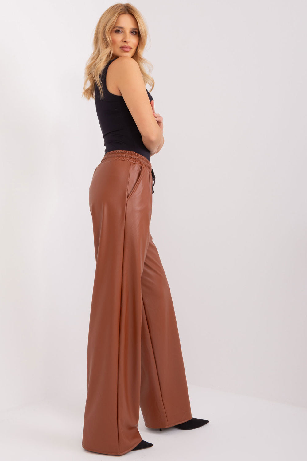 Chaussures à talons femme Lakerta Pantalon Long Pantalon — brun