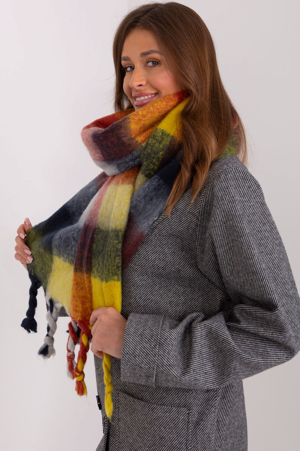 Châle femme AT — jaune