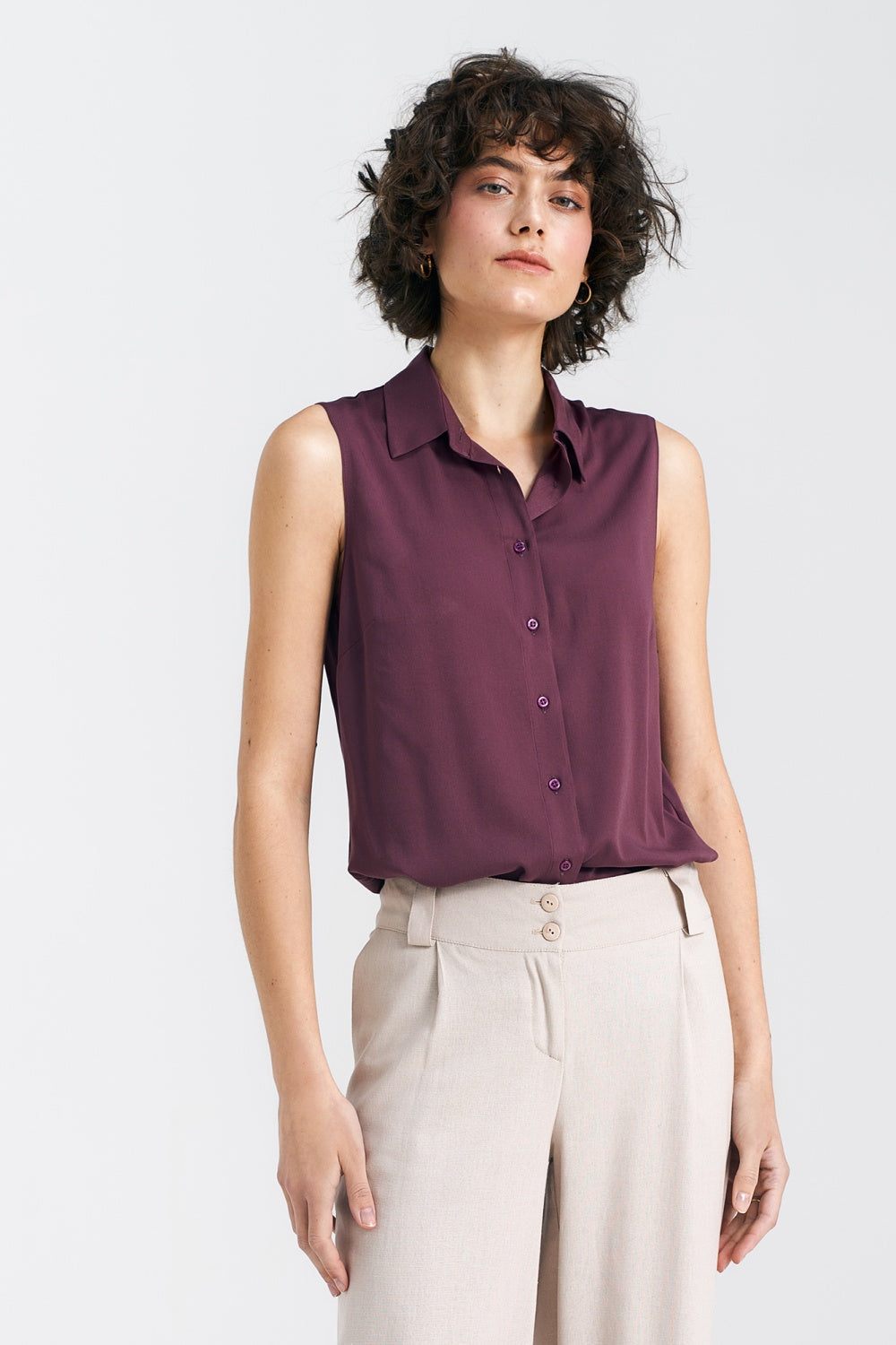 Blouse femme Nife Chemise Chemise — violet