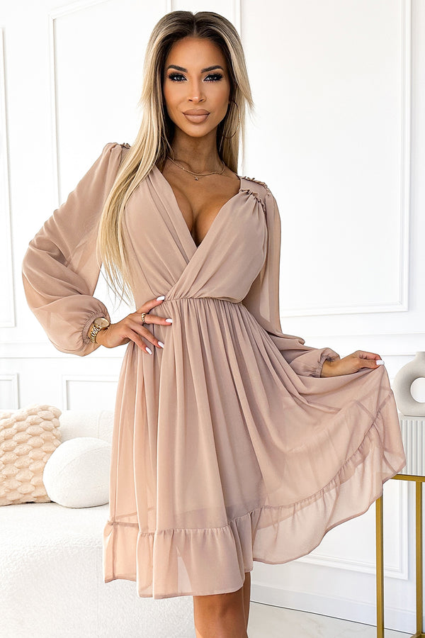 Robe femme Numoco De Cocktail De — beige