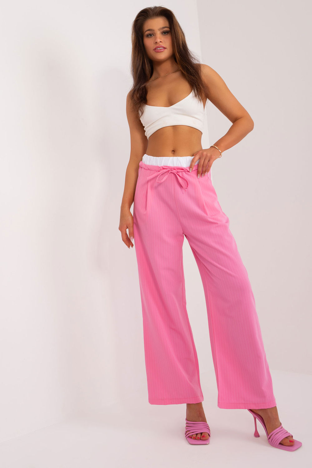 Chaussures à talons femme Italy Moda Pantalon Pantalon — rosé