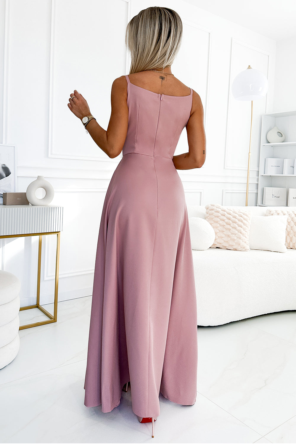 Robe femme Numoco Longue Longue — rosé