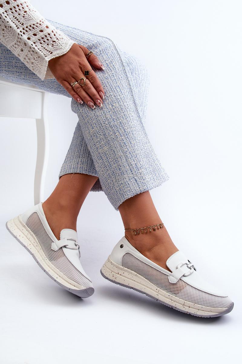 Moccasins femme Step in style — blanc