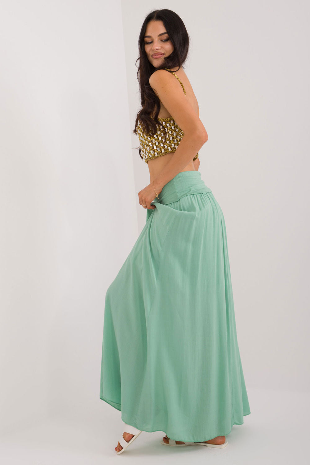 Jupe femme Och Bella Longue Longue — vert