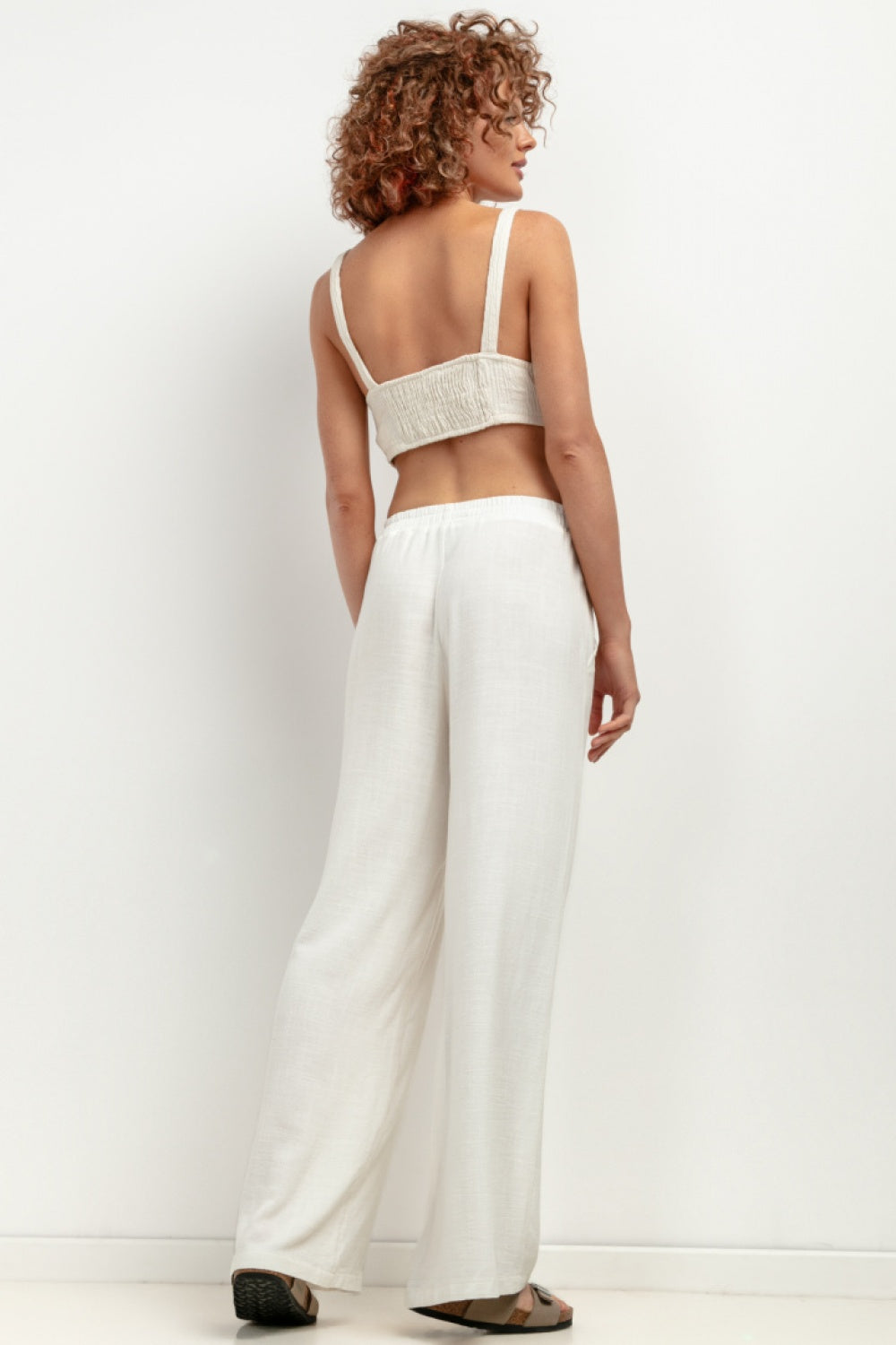 Chaussures à talons femme Tessita Pantalon Pantalon — blanc