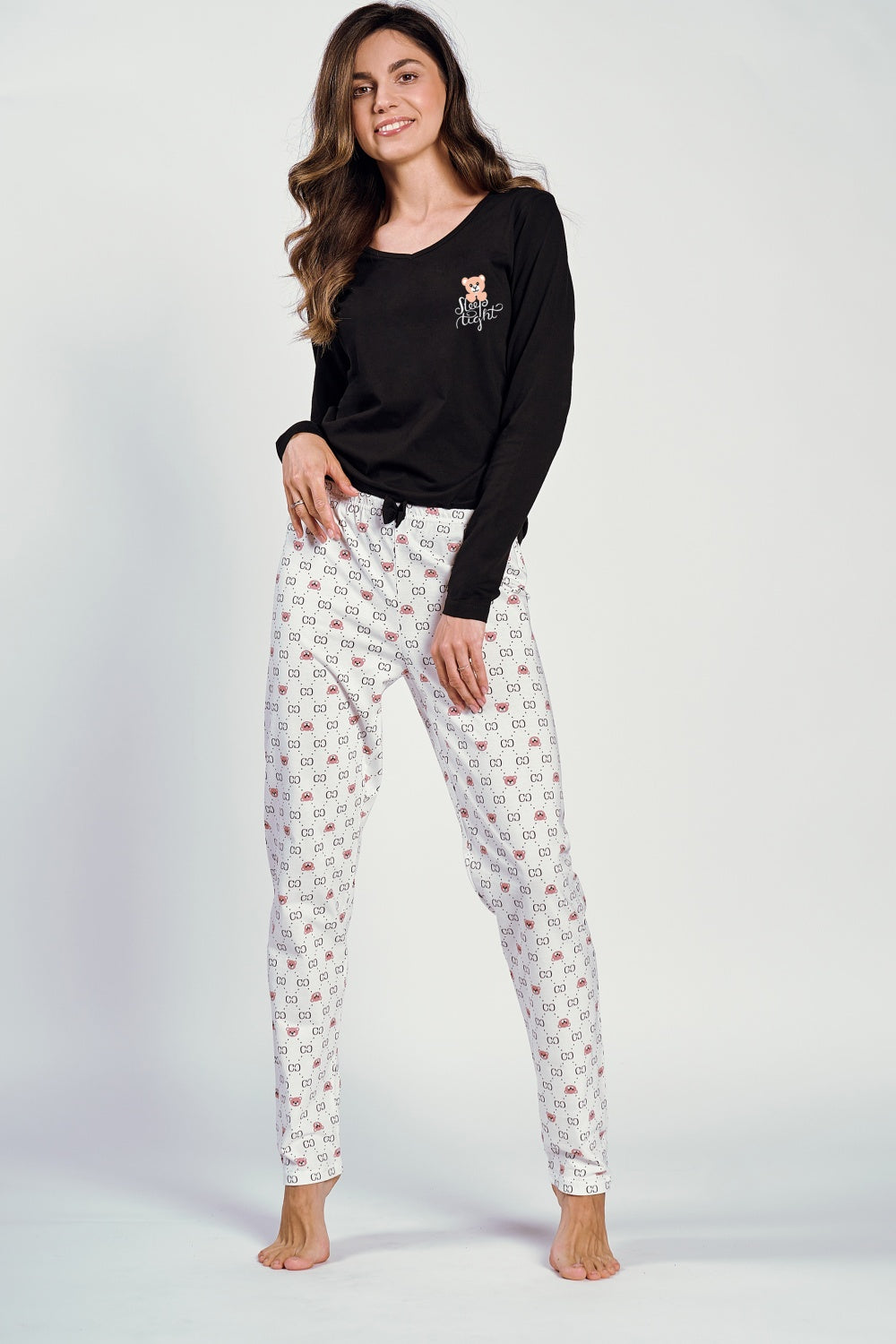 Pyjama femme Taro — noir