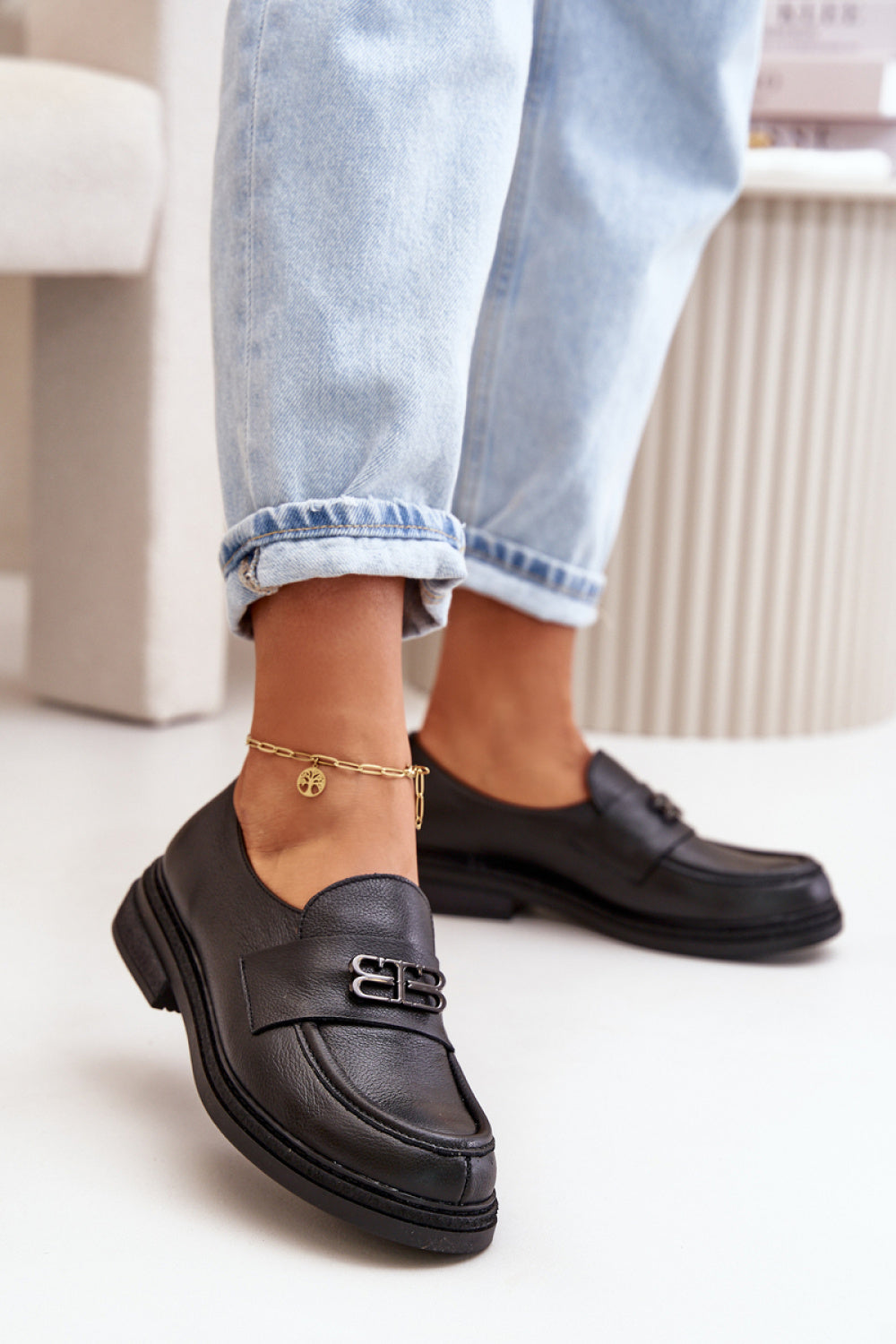 Bottes femme Step in style Chaussures Basses Chaussures — noir