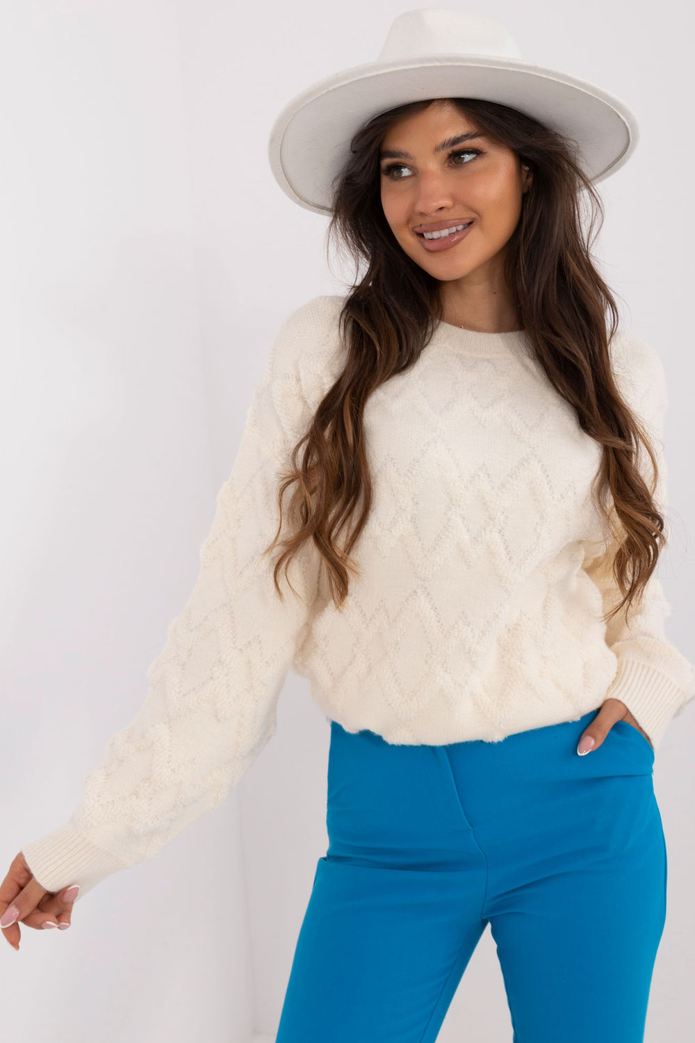 Pull femme AT Chandail Chandail — beige