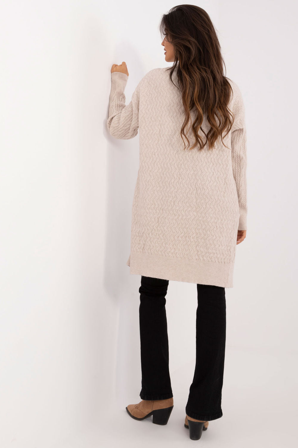 Cardigan femme AT — beige